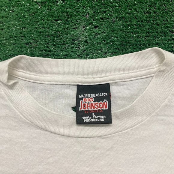 Vintage 90s Big Johnson Weed Whacker Single Stitch Funny Tee - Picture 4 of 7